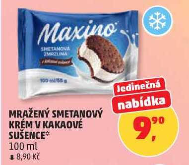 MRAŽENÝ SMETANOVÝ KRÉM V KAKAOVÉ SUŠENCE, 100 ml