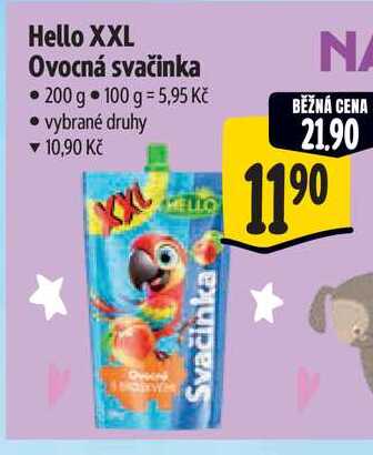 Hello XXL Ovocná svačinka 200 g