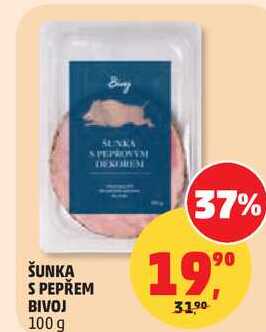 ŠUNKA S PEPŘEM BIVOJ, 100 g  