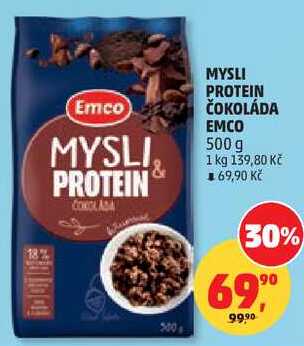 MYSLI PROTEIN ČOKOLÁDA EMCO, 500 g  