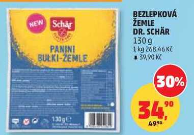 BEZLEPKOVÁ ŽEMLE DR. SCHÄR, 130 g  