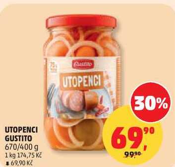 UTOPENCI GUSTITO, 670/400 g   