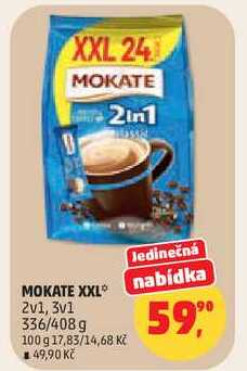 MOKATE XXL, 2v1, 3v1 336/408 g  