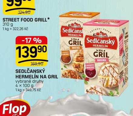 SEDLČANSKÝ HERMELÍN NA GRIL vybrané druhy 4 x 100 g