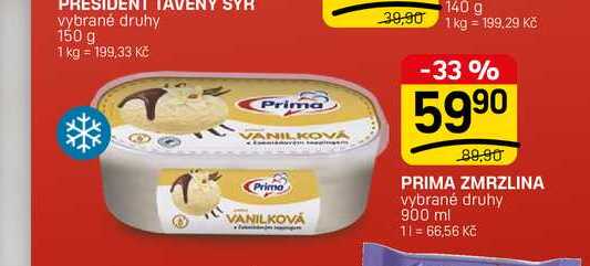 PRIMA ZMRZLINA vybrané druhy 900 ml 