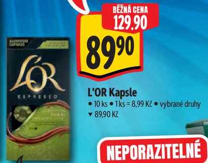 L'OR Kapsle, 10 ks 