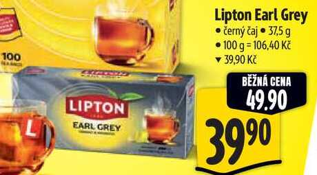 Lipton Earl Grey, 37,5 g