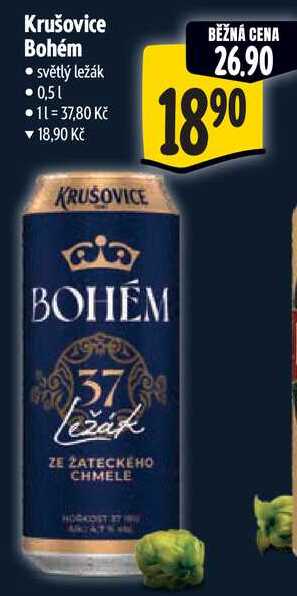 Krušovice Bohém, 0,5 l