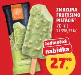 ZMRZLINA FRUITISIMO PISTÁCIE, 70 ml 