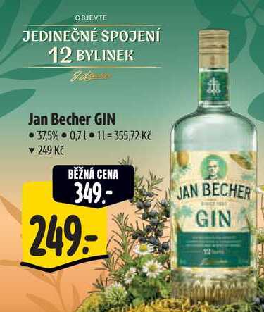 Jan Becher GIN, 0,7 l
