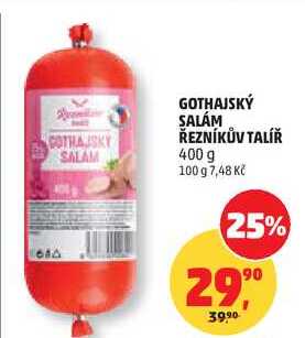 GOTHAJSKÝ SALÁM ŘEZNÍKŮV TALÍŘ, 400 g 
