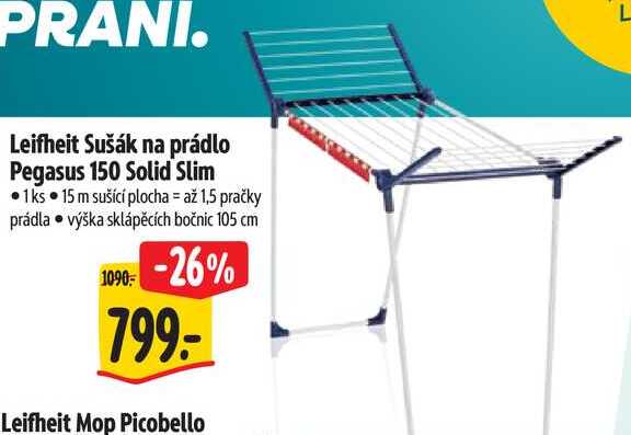 Leifheit Sušák na prádlo Pegasus 150 Solid Slim