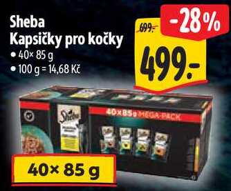 Sheba Kapsičky pro kočky, 40x 85 g