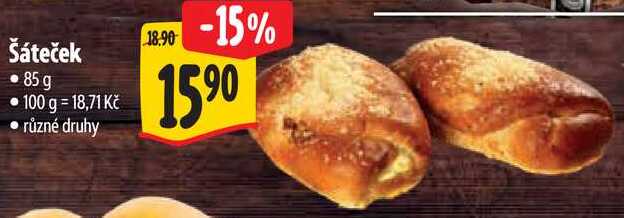 Šáteček, 85 g
