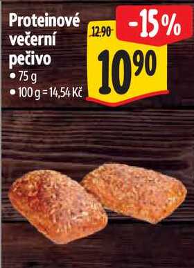 Proteinové večerní pečivo, 75 g
