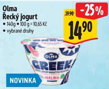 Olma Řecký jogurt, 140 g