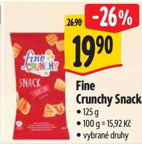 Fine Crunchy Snack, 125 g