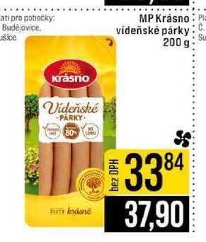 MP Krásno vídeňské párky 200 g