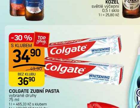 COLGATE ZUBNÍ PASTA vybrané druhy 75 ml