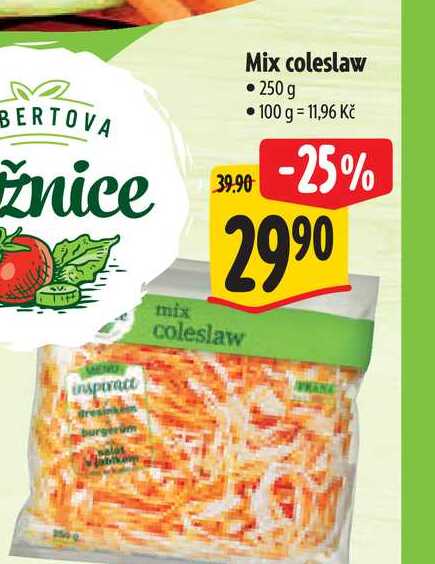   Mix coleslaw  250 g 