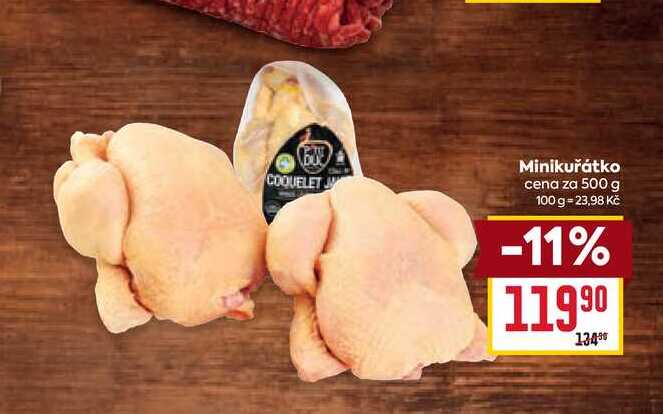 Minikuřátko cena za 500 g 