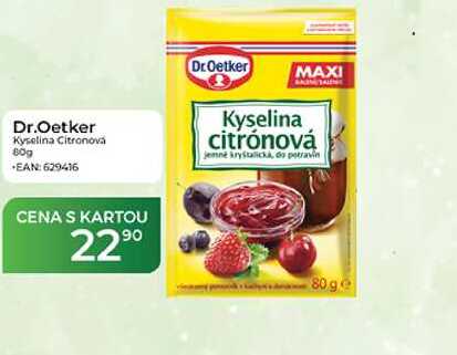 Dr.Oetker Kyselina Citronová 80g