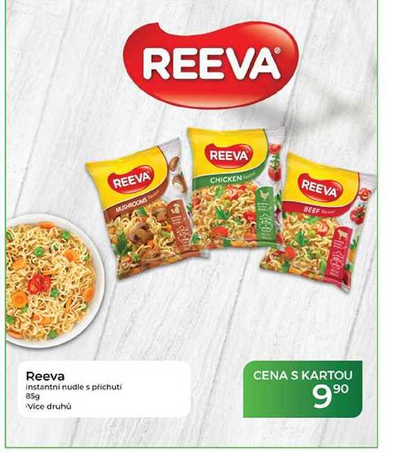 Reeva instantni nudle s příchutí 85 g