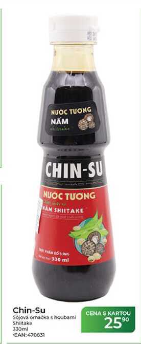 Chin-Su Sojová omáčka s houbami Shiitake 330ml 