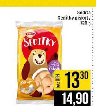 Sedita Seditky piškoty 120 g 