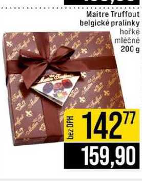 Maitre Truffout belgické pralinky hořké mléčné 200 g 