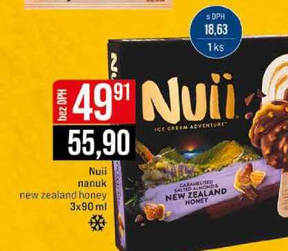 Nuii nanuk new zealand honey 3x90 ml