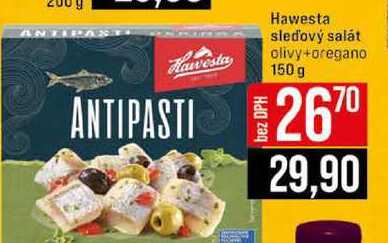 Hawesta sledový salát olivy+oregano 150 g 