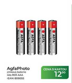 agfaPhoto zinková baterie 4ks RO3 AAA 