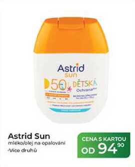 Astrid Sun mléko olej na opalování