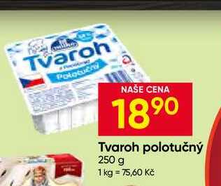 Milko Tvaroh polotučný 250 g 