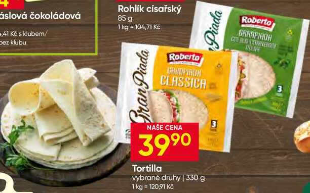 Tortilla vybrané druhy 330 g 