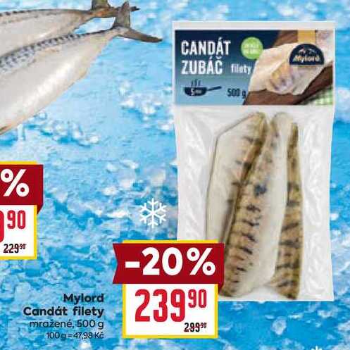 Mylord Candát filety mražené, 500 g