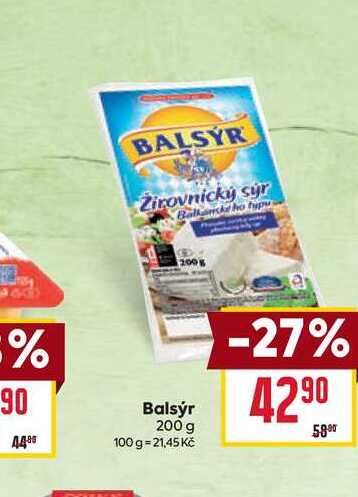 Balsýr 200 g