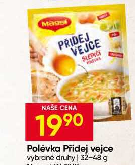 Maggi Polévka Přidej vejce vybrané druhy 32-48 g 
