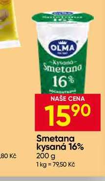 OLMA Smetana kysaná 16% 200 g