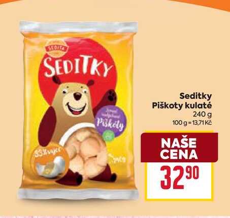 Seditky Piškoty kulaté 240 g