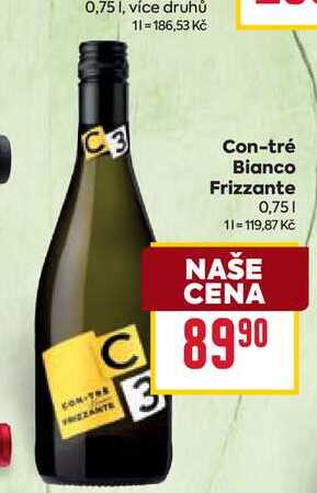 Con-tré Bianco Frizzante 0,75l