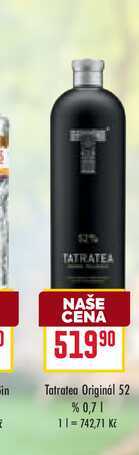 Tatratea Originál 52 % 0,7l
