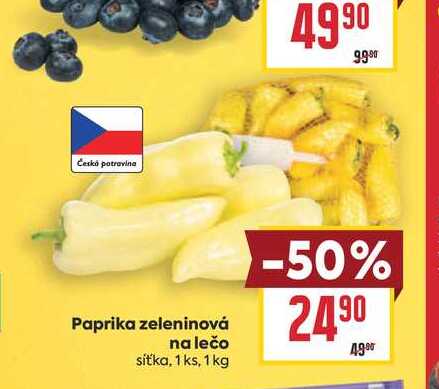 Paprika zeleninová na lečo síťka, 1 ks, 1 kg