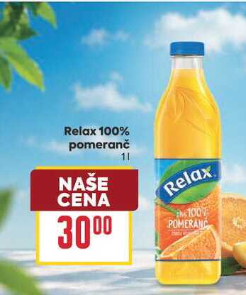 Relax 100% pomeranč 1l