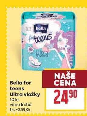 Bella for teens Ultra vložky 10 ks 