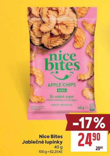 Nice Bites Jablečné lupínky 40 g