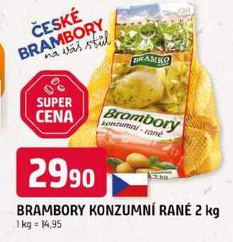 BRAMBORY KONZUMNÍ RANÉ 2 kg 