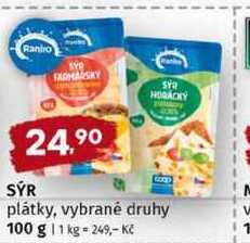 Ranko sýr, plátky 100g