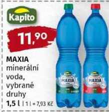 KAPITO MAXIA minerální voda, vybrané druhy 1,5 l